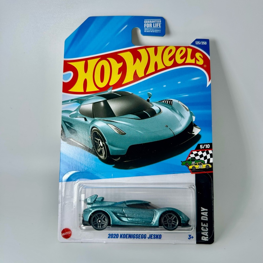 2025 Hot Wheels HW Race Day 2020 Koenigsegg Jesko Blue 5/10 New for 2025 125/250